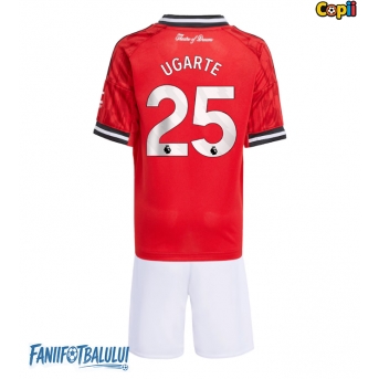 Manchester United Manuel Ugarte #25 Echipament de Fotbal Replică 2025-26 Copii Acasa (+ Șorturi)